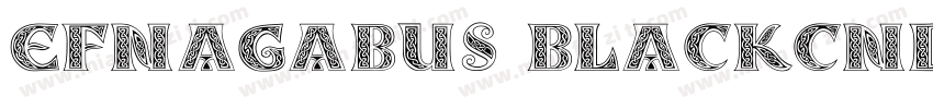 EFNAgabus BlackCnd字体下载字体转换